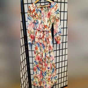 Flowing floral dress